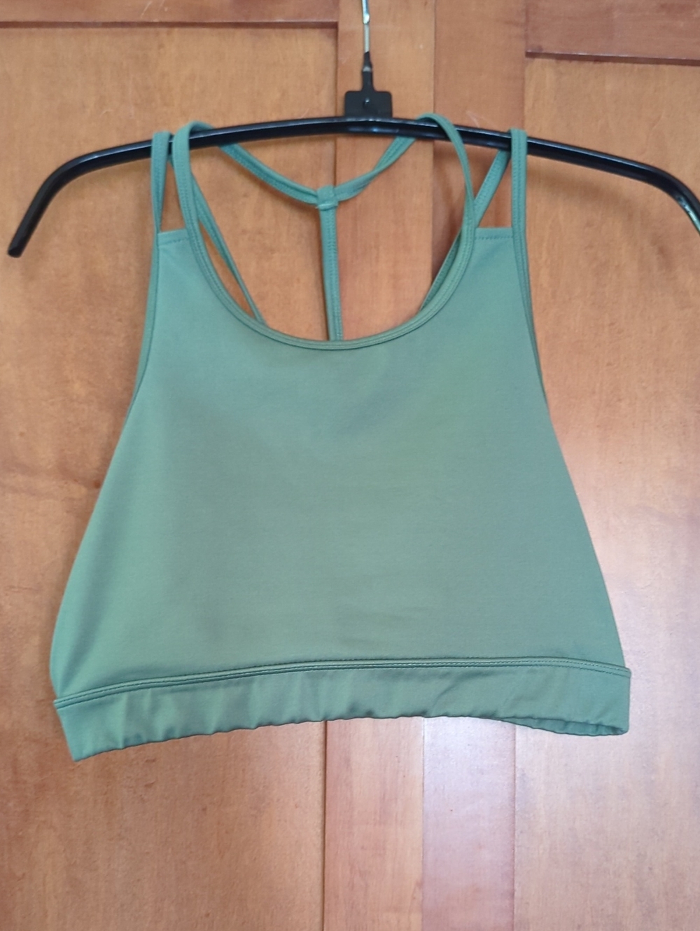 Xersion Juniors Olive Green High-Neck Sports Bralette XL